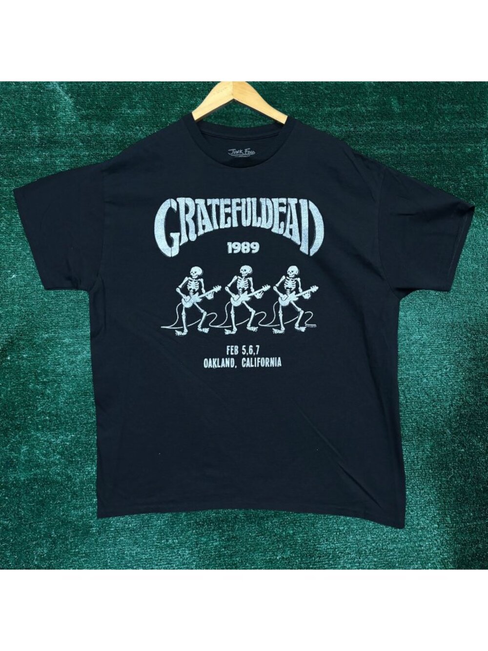 Grateful Dead Oakland California 1989 Rock Band T-Shirt Size Large